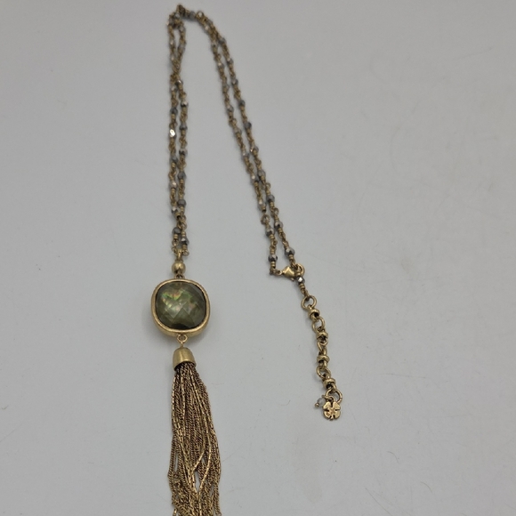 Lucky Brand Jewelry - Lucky Brand Reversible Pendant Necklace w/Tassles
